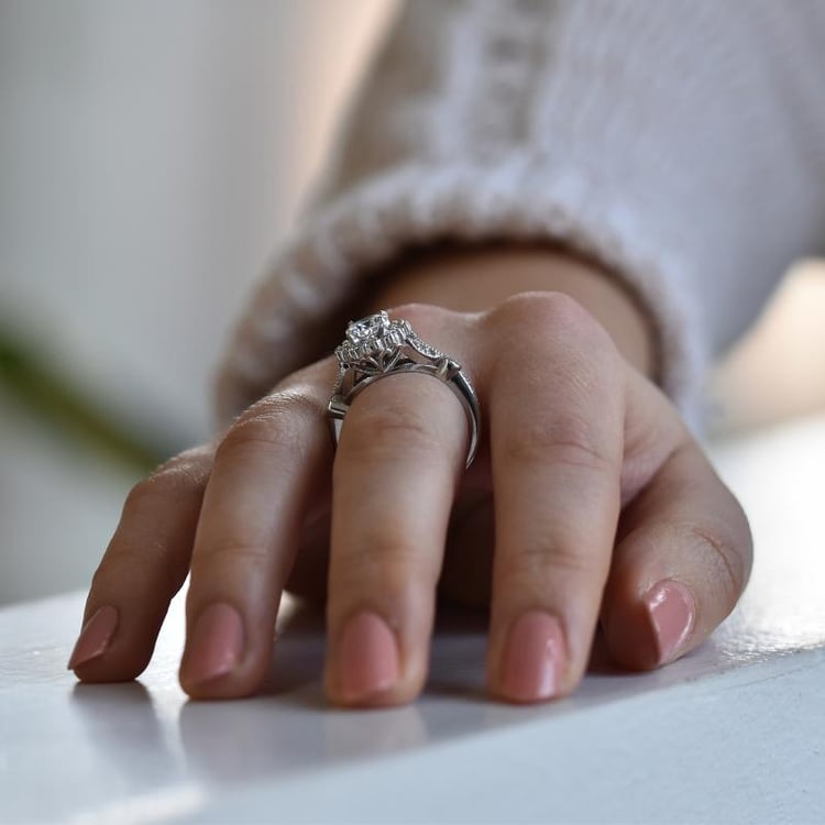 Halo diamantový zásnubný prsteň 40625