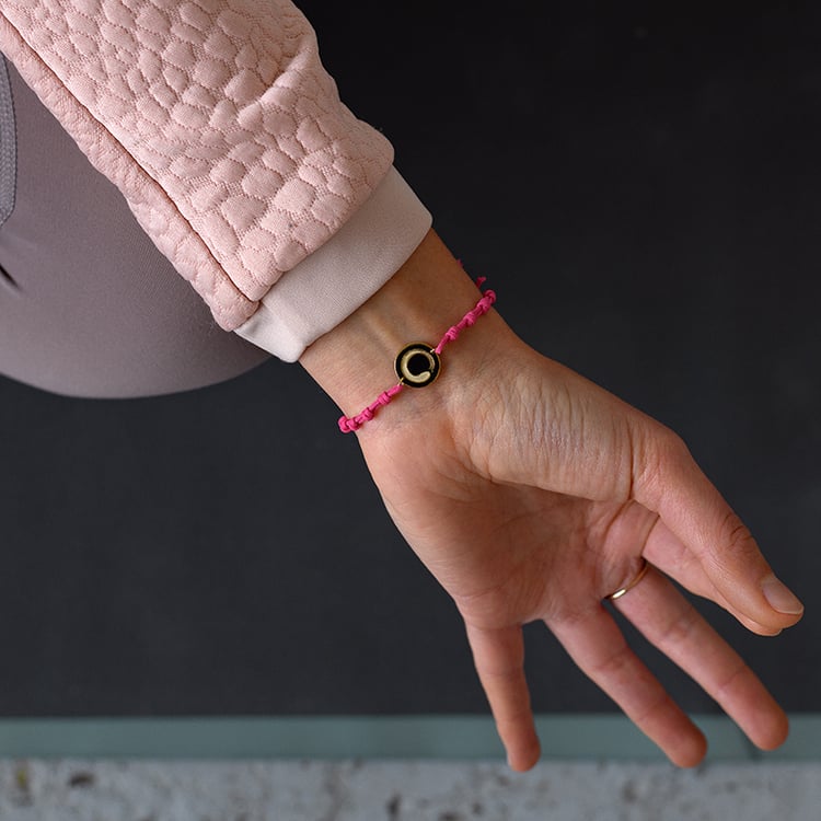 Povrázkový joga náramok so symbolom Enso 134179