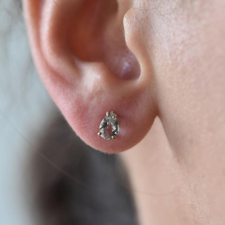 Náušnice s pear ametystmi 20261