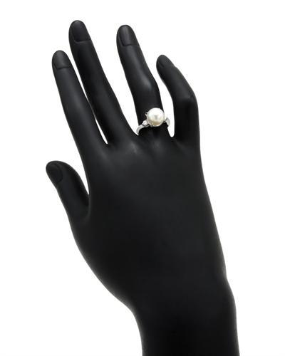 Perlový prsteň z platiny 3783