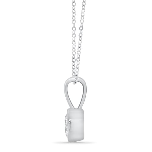 Minimalistický diamantový bezel prívesok Elena