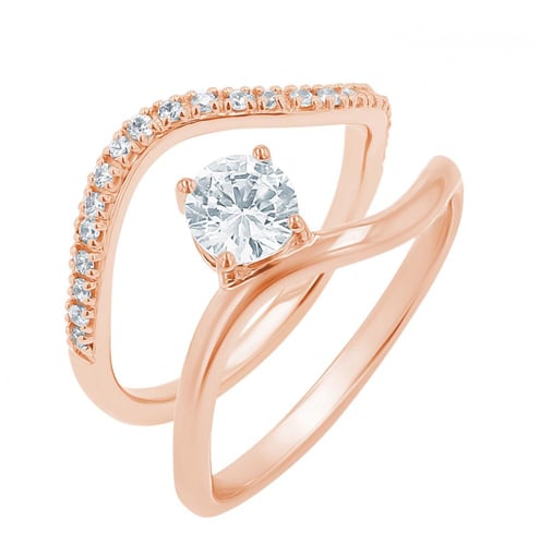 Romantický zásnubný set prsteňov s diamantmi Maryna