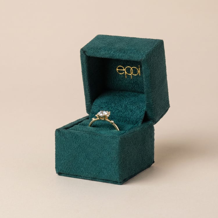 Cluster rozvodový prsteň s lab-grown diamantmi Rosa 165102