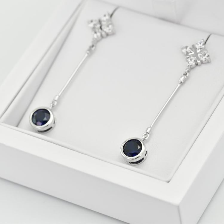 Zafírové náušnice 21192