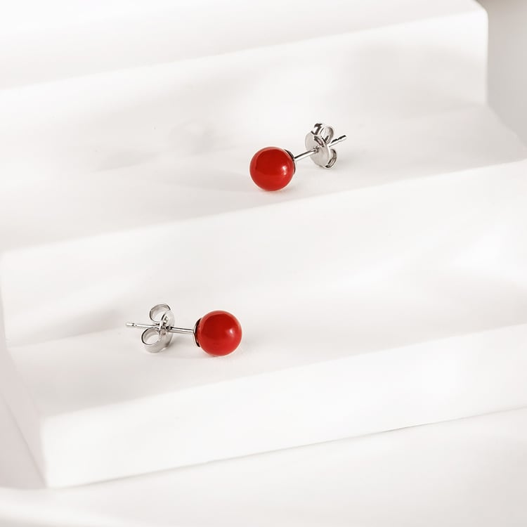 Minimalistické náušnice s korálmi 158388
