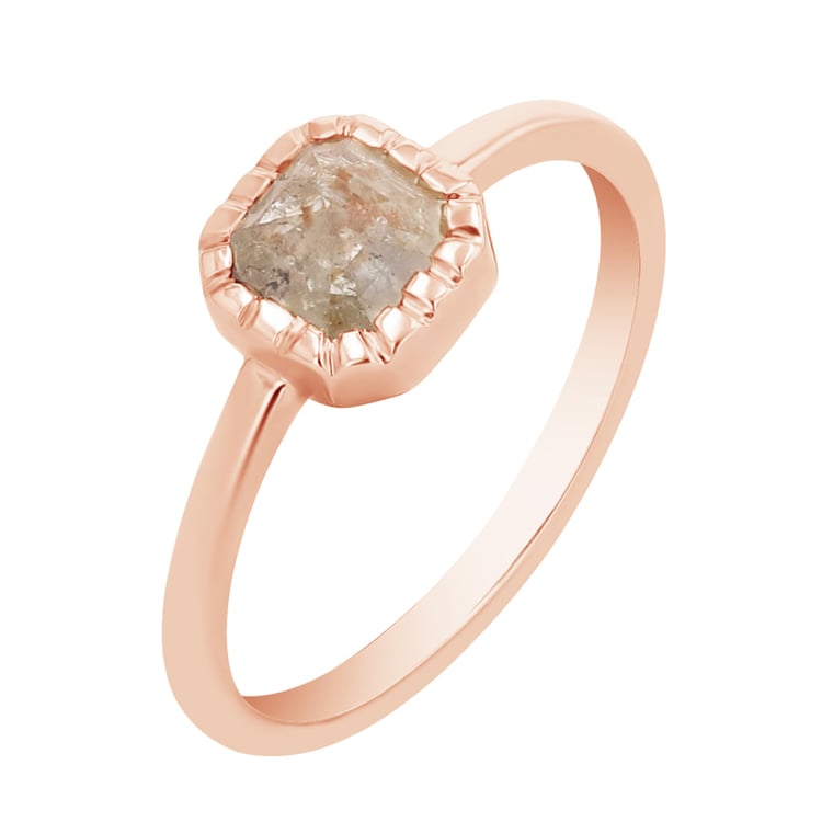 Prsteň so salt and pepper diamantom Zaki