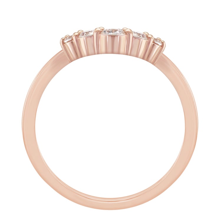 Vykrojená obrúčka s moissanitmi 73713