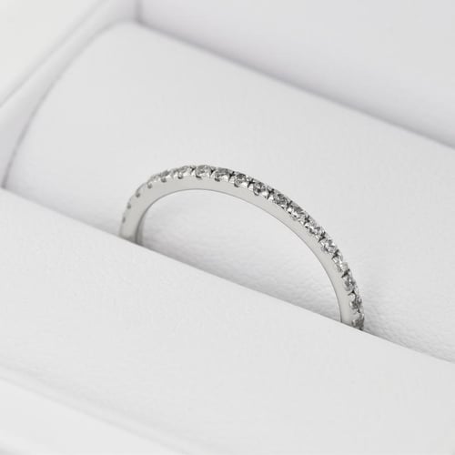 Platinový eternity prsteň s 1.25mm diamantmi Ogyn