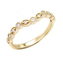 Zlatý eternity prsteň s diamantmi Lasela