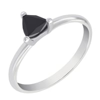 Zlatý prsteň s čiernym trillion diamantom Zanett