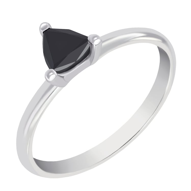 Zlatý prsteň s čiernym diamantom