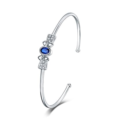 Zlatý náramok so zafírom a diamantmi Kelly