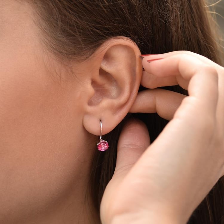 Strieborné visiace náušnice 35266