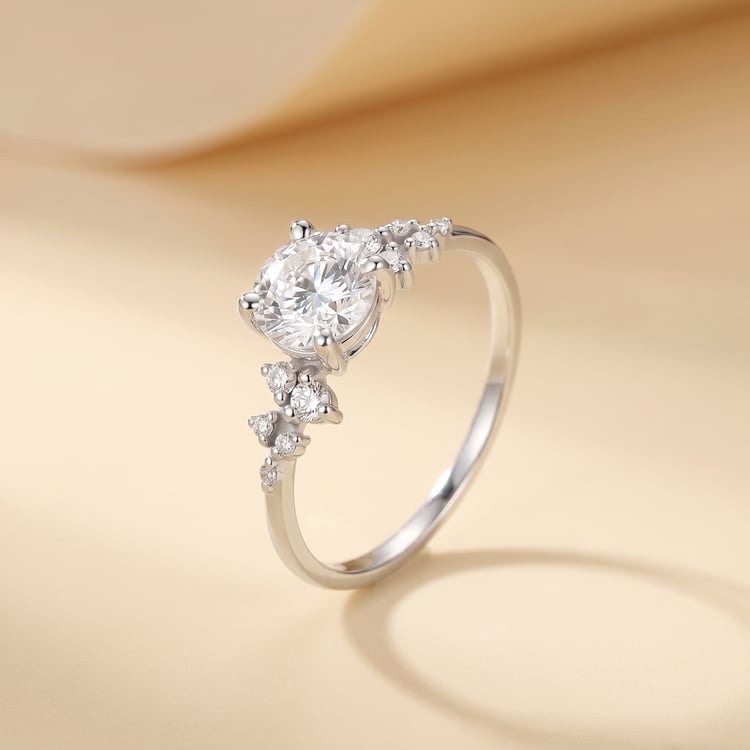 Zásnubný prsteň s výberom písmen a lab-grown diamantmi Olha 167504