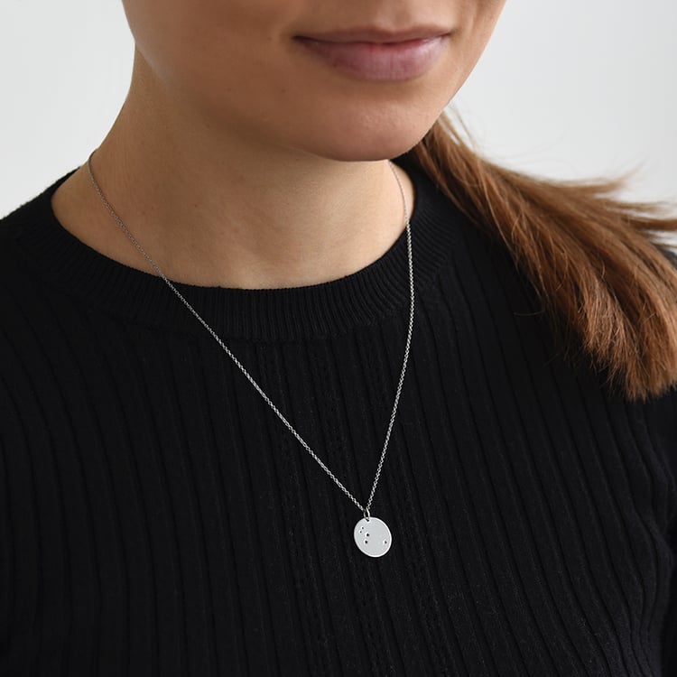 Zlatý prívesok sa súhvezdím a diamantom 58188