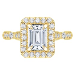 Zásnubný prsteň s emerald diamantom Beulah