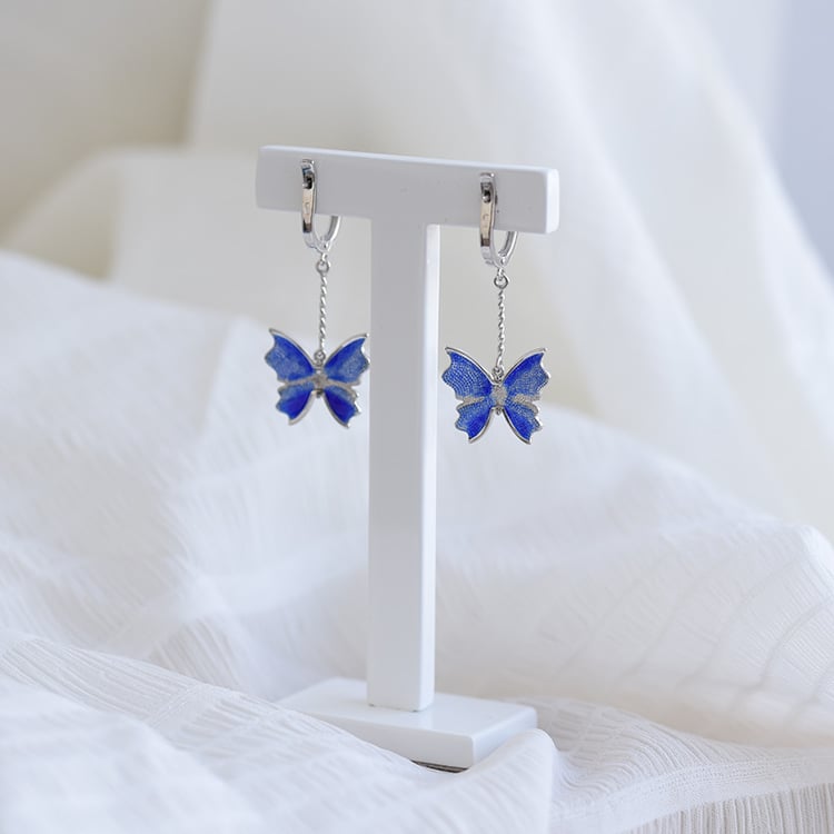 Náušnice s motýliky 64004