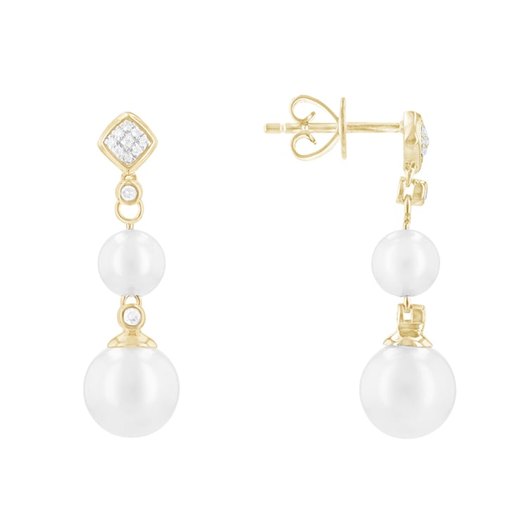 Visiace perlové náušnice 87435