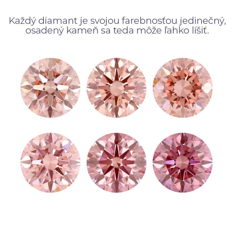 Zásnubný prsteň s certifikovaným fancy pink lab-grown diamantom Iravan 112500