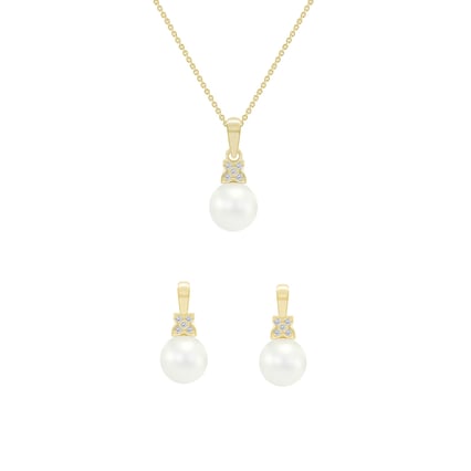 Zlatá perlová kolekcia šperkov Soleil