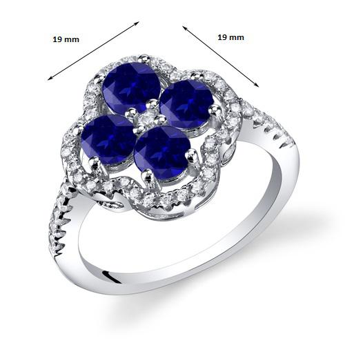 Prsteň so zafírmi 12107