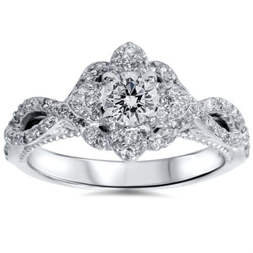 Zásnubný prsteň s diamantmi a zafírmi 4574