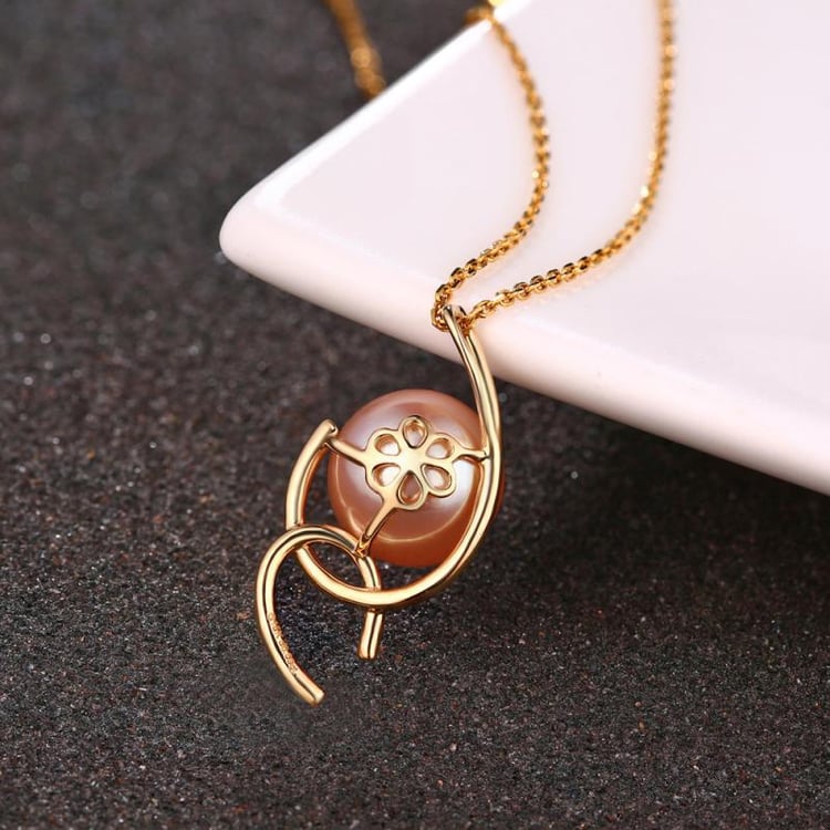 Zlatý perlový náhrdelník 12848