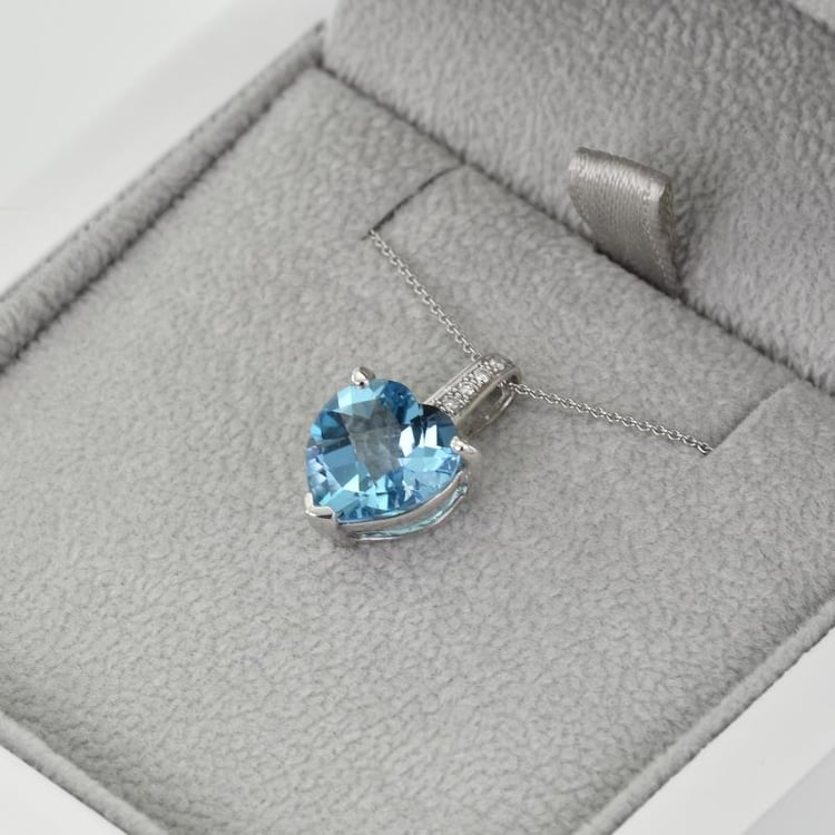 Topásové srdce zo zlata 38450