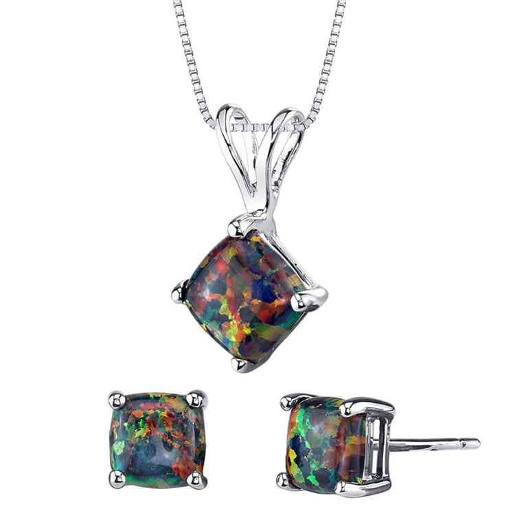 Zlatá kolekcie šperkov s opálmi 25299