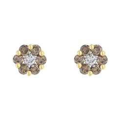 Diamantové náušnice v tvare kvetiniek Hester