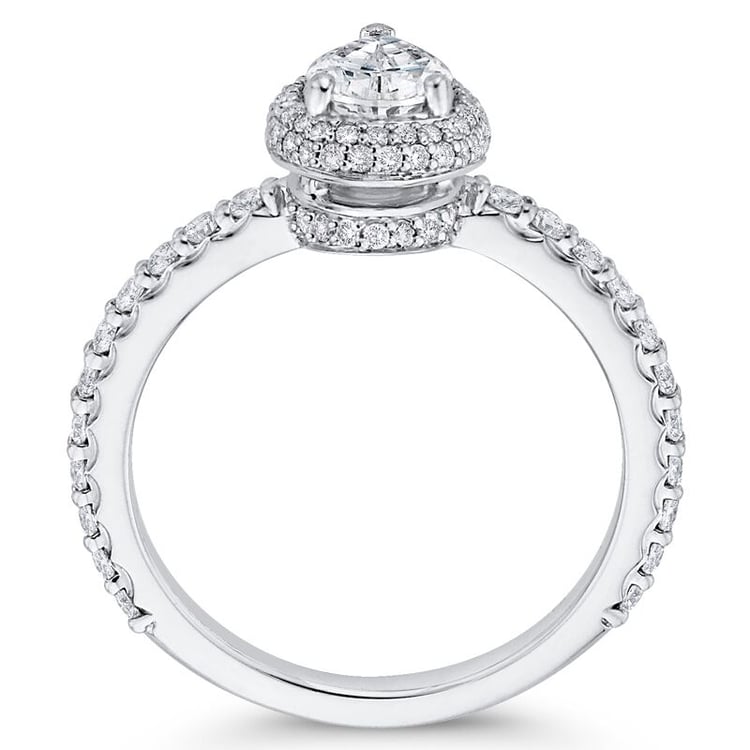 Zlatý zásnubný prsteň plný diamantov 46488