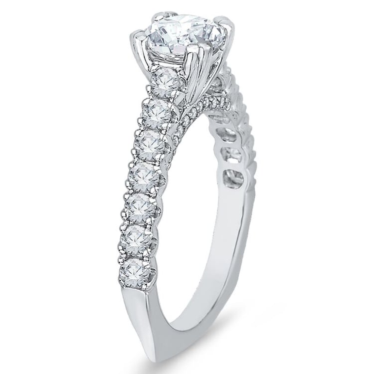 Zlatý zásnubný prsteň s diamantmi 46277