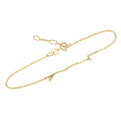 Náramok s 3 písmenkami a lab-grown diamantmi Ainslee