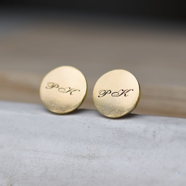 Zlaté manžetové gombíky s iniciálmi Talbot 80963