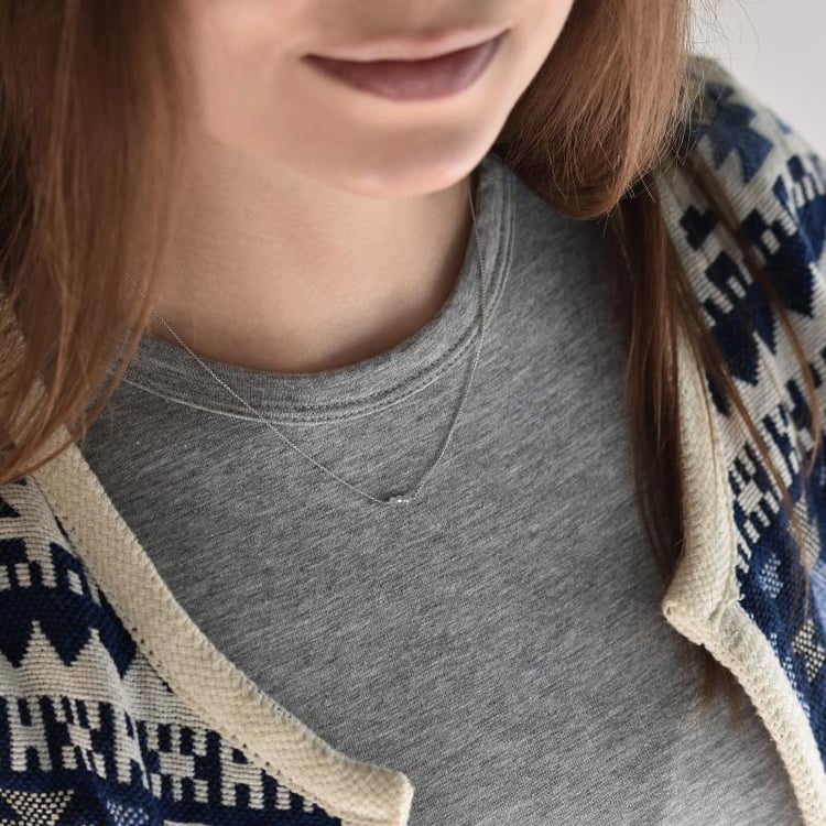 Náhrdelník s diamantmi 40016