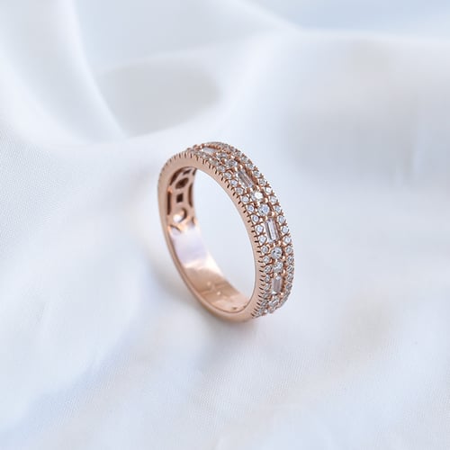 Luxusný half eternity prsteň s lab-grown diamantmi Adallin