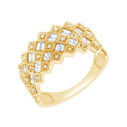 Moderný zlatý prsteň s lab-grown diamantmi Erlend