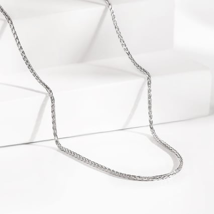 Platinová spiga retiazka 45 cm so šírkou 1 mm