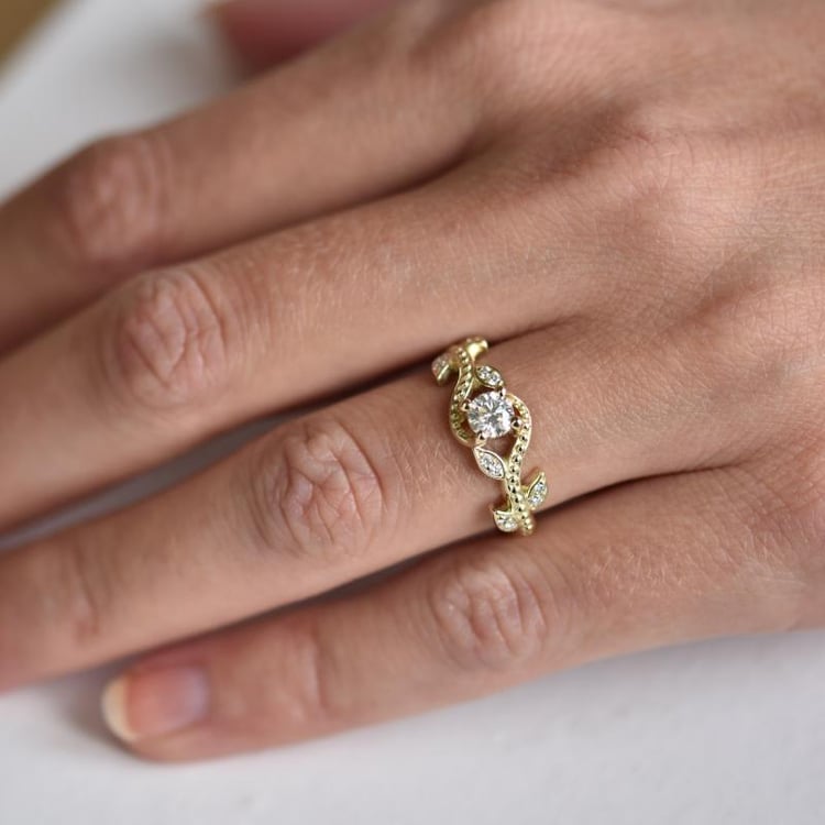 Zásnubný vintage prsteň 18727