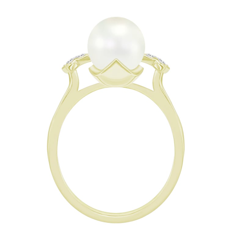 Perlový prsteň zo zlata 43831