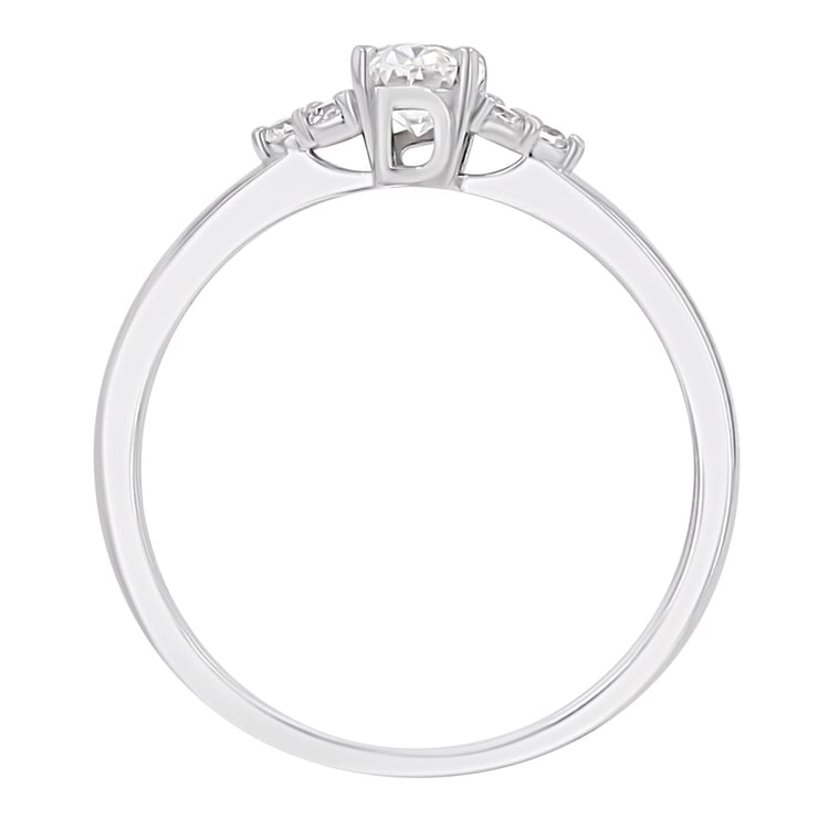 Zásnubný prsteň s výberom písmen a diamantmi Kylie 167214