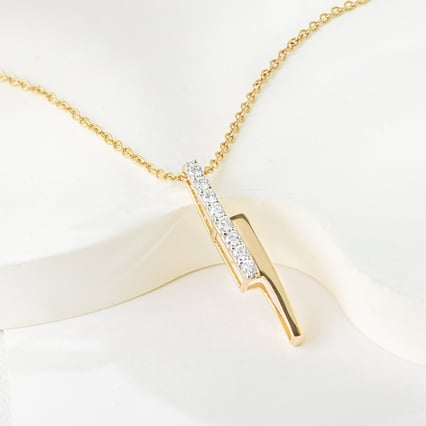 Zlatý prívesok s lab-grown diamantmi Katie