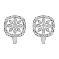 Náušnice s diamantovými kvetmi Rulka