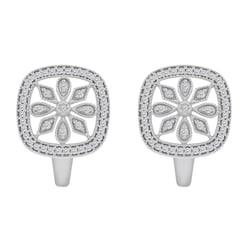Náušnice s diamantovými kvetmi Rulka