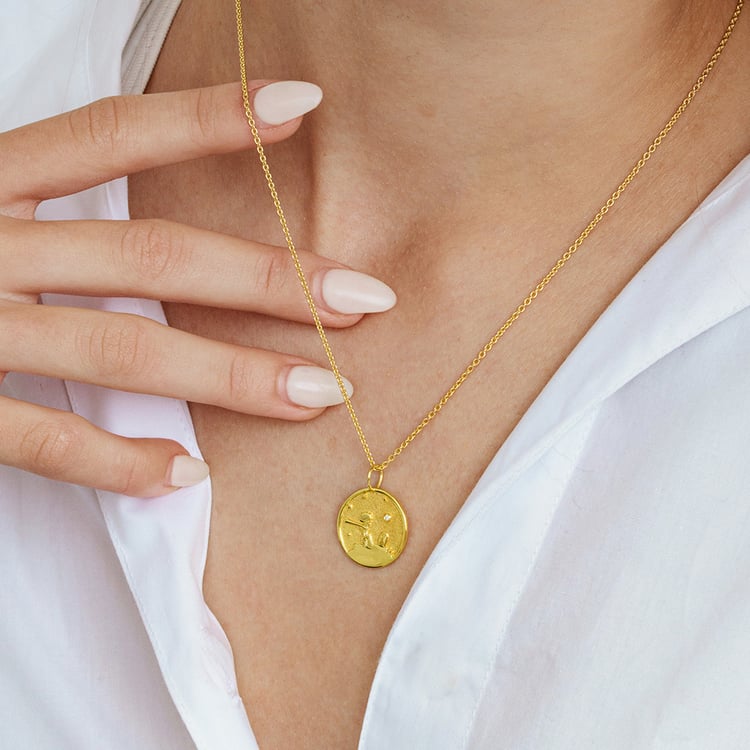 Prívesok s atypickým povrchom a diamantom Malý princ 162652