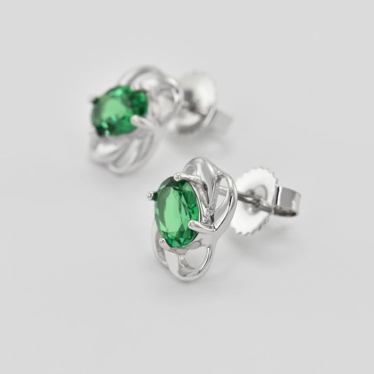 Náušnice so smaragdmi 26690