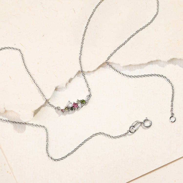 Náhrdelník s pastelovými drahokamami Kianna 161345