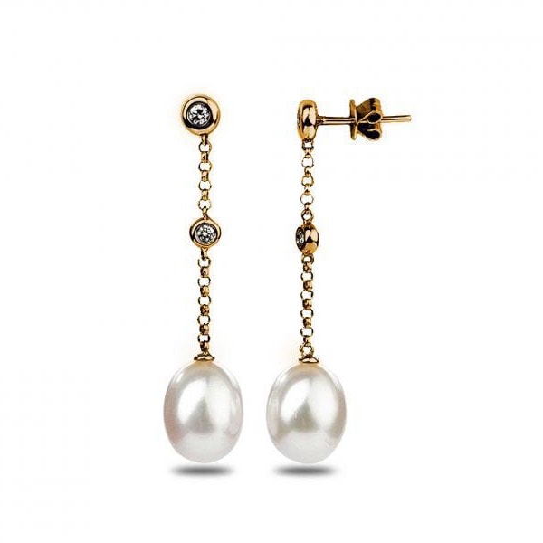 Náušnice s perlami Radle 24991