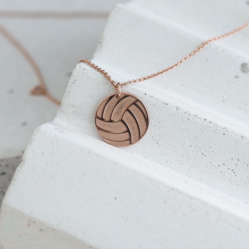 Strieborný prívesok lopta s gravírom vašej voľby Volleyball