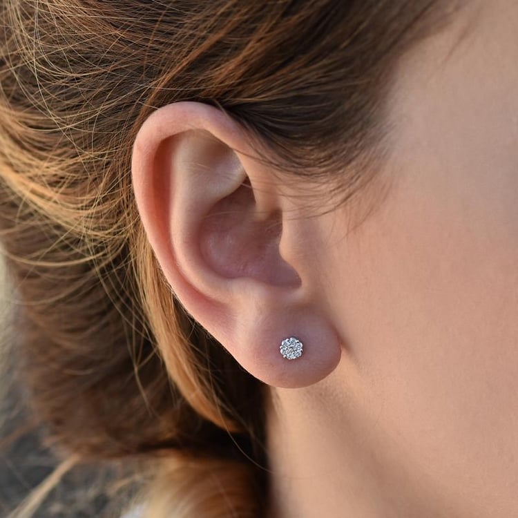 Náušnice s diamantmi 35948